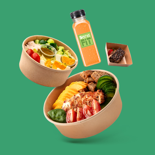 1 Meal + Salad + Dessert And Benefit Detox Juice